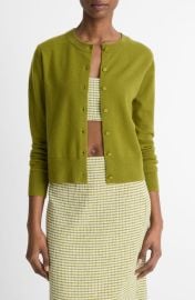 Vince Tipped Half Moon Cardigan at Nordstrom