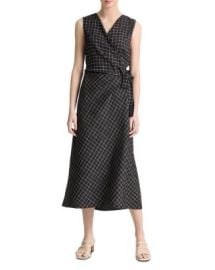 Vince Trellis Plaid Sleeveless Dress Bloomingdales at Bloomingdales
