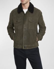 Vince Trucker Jacket in Light Seaweed at Neiman Marcus