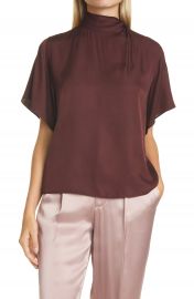 Vince Twist Neck Blouse   Nordstrom at Nordstrom