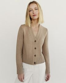 Vince Weekend V neck ribbed cardigan at J. Crew