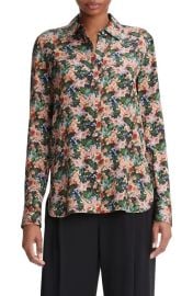 Vince Wild Primrose Print Stretch Silk Blouse at Nordstrom