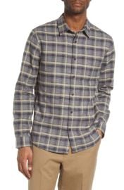 Vince Willow Classic Fit Plaid Cotton Button-Up Shirt at Nordstrom