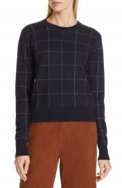 Vince Windowpane Check Cashmere Sweater   Nordstrom at Nordstrom