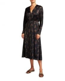 Vince Wisteria Wrap Dress at Neiman Marcus