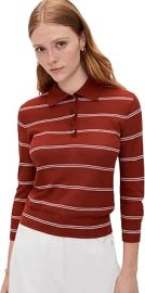 Vince Women's Striped Pique Polo at Amazon