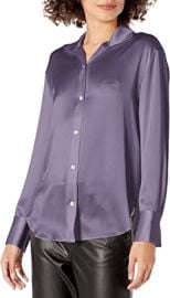 Vince Women39s Collar Stand Blouse at Womens Clothing store at Amazon