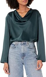 Vince Women39s Cowl Nk LS Blouse at Womens Clothing store at Amazon