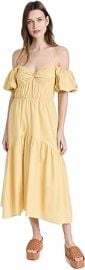 Vince Women39s Draped Puff Sleeve Tiered Dress at Womens Clothing store at Amazon