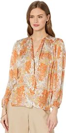 Vince Women39s Garden LS Shirred Blouse at Womens Clothing store at Amazon