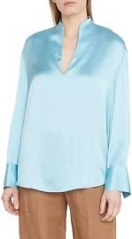 Vince Women39s LS Slit Nk Blouse at Amazon Womens Clothing store at Amazon