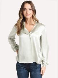 Vince Women39s Tie Neck Popover Saint Bernard at St. Bernard