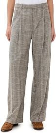 Vince Womenx27s High Rise Wool Blend Plaid Trousers at Womens Clothing store at Amazon