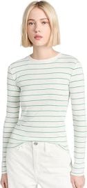 Vince Womenx27s Striped Long Sleeve Crew Tee at Womens Clothing store at Amazon