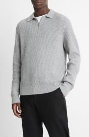 Vince Wool & Cashmere Quarter Zip Sweater at Nordstrom