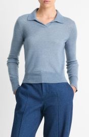 Vince Wool Blend Polo Sweater at Nordstrom