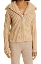 Vince Wool Cashmere Zip Up Sweater at Nordstrom