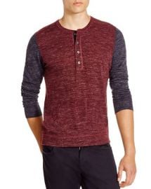 Vince Wool-Linen Jaspe Henley  at Bloomingdales