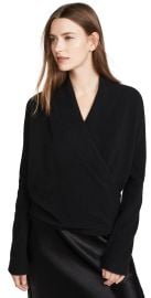 Vince Wrap Front Cashmere Pullover at Shopbop