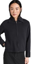 Vince Zip Up Collared Jacket Black XS at Shopbop