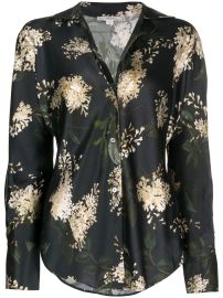 Vince floral-print Silk Shirt - at Farfetch