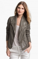 Vince leather scuba jacket at Nordstrom