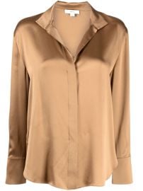 Vince long-sleeved Silk Blouse - at Farfetch