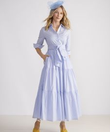 Vineyard Vines Kentucky Derby Striped Tiered Shirtdress at Vineyard Vines