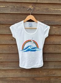 Vintage 70s T-shirt Ocean Pacific Clothing Ocean Lover Gift Beach Lover T-shirt Rainbow Shirt Rare Find Clothes Surfer Girl Gift - at Etsy