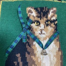 Vintage 90s Cat Sweater at eBay