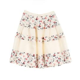 Vintage Floral Silk Mini Skirt at Brand Off