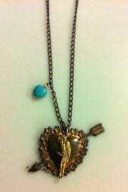 Vintage Heart Necklace at Etsy