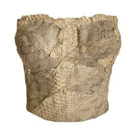 Vintage John Galliano Snake Skin Bustier at 1st dibs