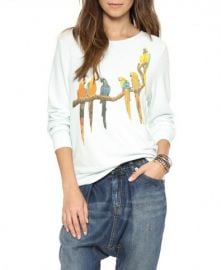 Vintage parrot sweatshirt at Chicnova