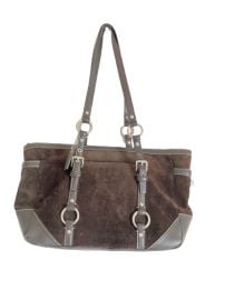 Vintage suede bag at Coach