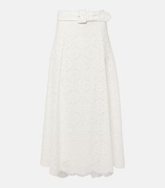 Vintry broderie anglaise maxi skirt in white - Veronica Beard at Mytheresa