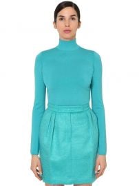 Virgin Wool Knit Turtleneck Sweater by Max Mara at Luisaviaroma