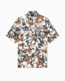 Viscose Twill Shirt Armani Exchange US at Armani