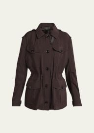 Viscose-Wool Field Jacket at Bergdorf Goodman