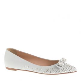 Viv studded bow flat at J. Crew