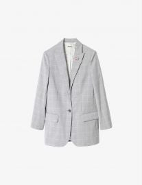 Viva checked single-breasted cotton jacket at Selfridges