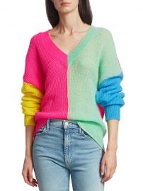 Vivar Colorblock Wool & Mohair-Blend Sweater at Saks Fifth Avenue