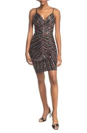 Viviane Sequin Ruched Minidress at Nordstrom