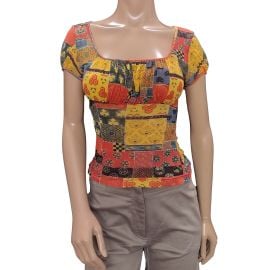 Vivienne Tam Vintage Sheer Patchwork Tee Size Small - at Etsy
