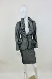 Vivienne Westwood 90s Red Label Pinstripe Ruched Skirt Suit - Rellik at Rellik London