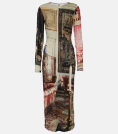 Vivienne Westwood Boulle Printed Midi Dress at Mytheresa