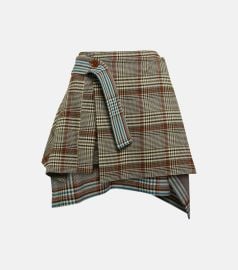 Vivienne Westwood Checked Tweed Miniskirt at Mytheresa
