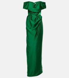 Vivienne Westwood Off Shoulder Satin Gown at Mytheresa