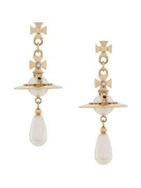 Vivienne Westwood Orb Drop Earrings Gold at Farfetch