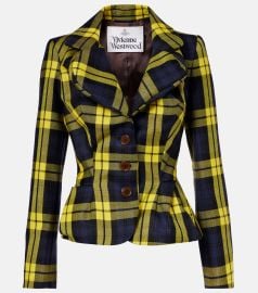 Vivienne Westwood Plaid virgin wool blazer at Mytheresa
